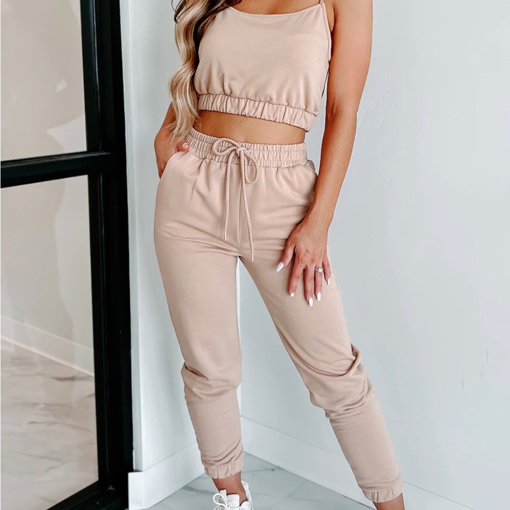 Tan Jogger Set